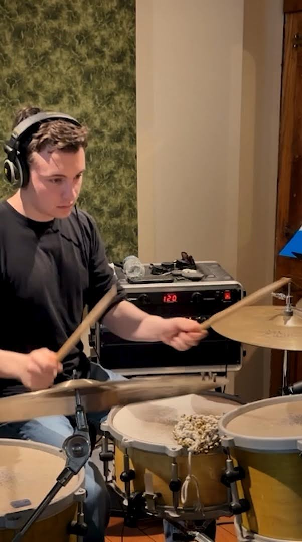 James Kardos on drums